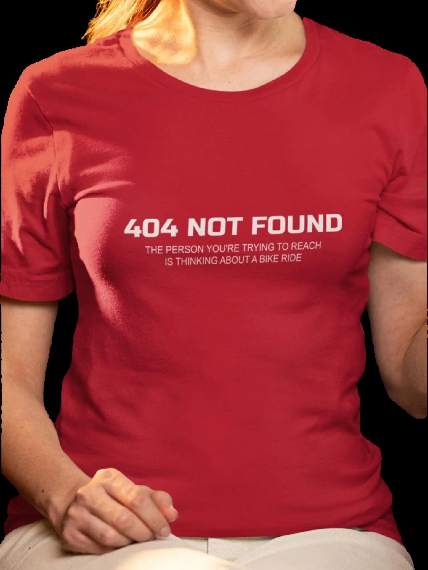 404 NOT FOUND - Thinking about a bike ride - Bicycle t-shirt