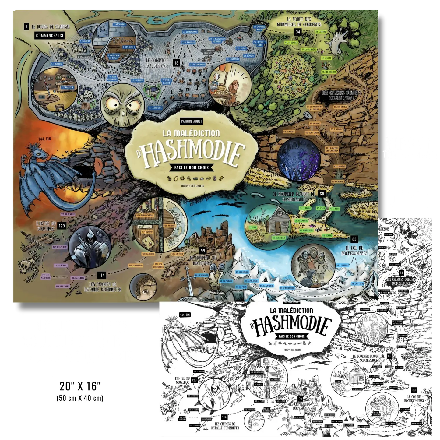 Carte d’Hashmodie (Fichiers JPG à imprimer)