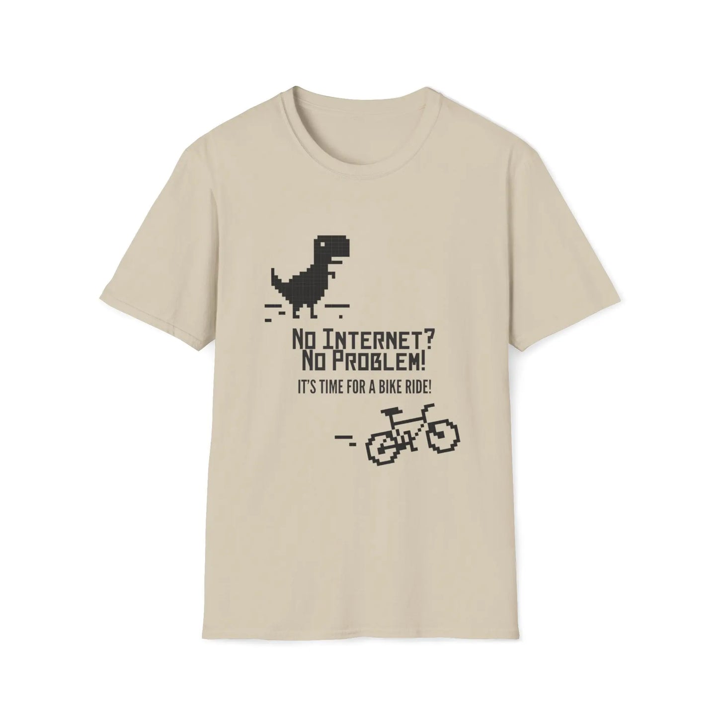 No Internet? No problem! It's time for a bike ride! Bicycle t-shirt