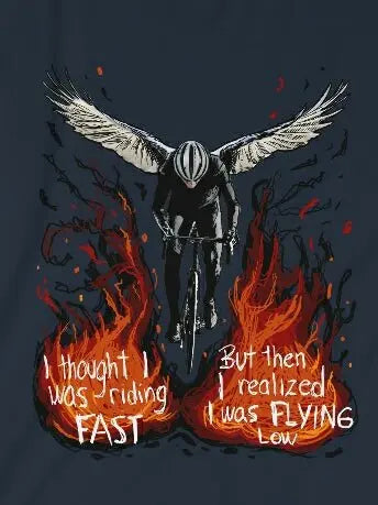Riding Fast Flying Low Road Bike T-Shirt - Geeks'n'Gears - bicycle bike biking