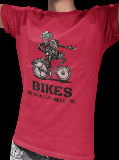 Bikes : The Fusion of Man and Machine Steampunk Bicycle T-Shirt