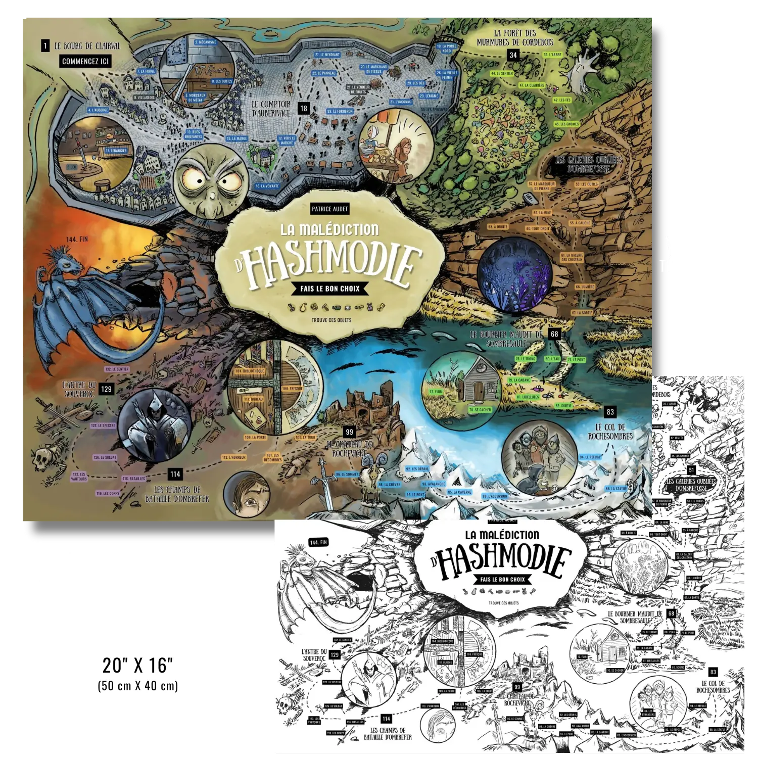 Carte d’Hashmodie (Fichiers JPG à imprimer)