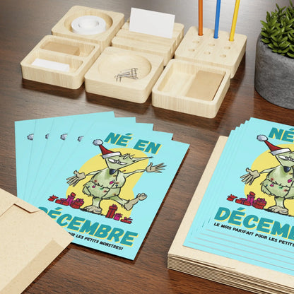 December Birthday Greeting Cards, Fun Holiday Cards, Cute Character Designs, Christmas Cards, Unique Festive Cards