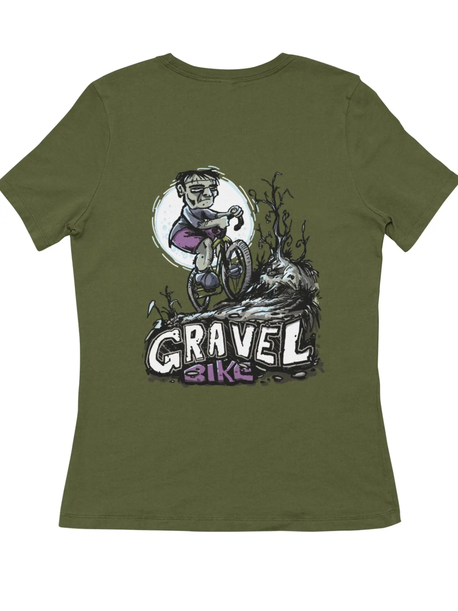 Frankenbike - Frankenstein on a gravel bike - Bicycle t-shirt