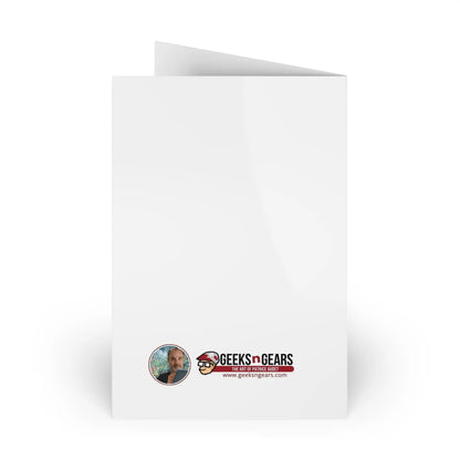 Fun April Birthday Greeting Cards (1 or 10-pcs) - Perfect for Kids & Monsters Theme