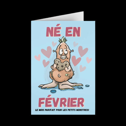 Funny February Greeting Cards - Perfect for Celebrating Birthdays & Special Occasions (1 or 10-pcs)