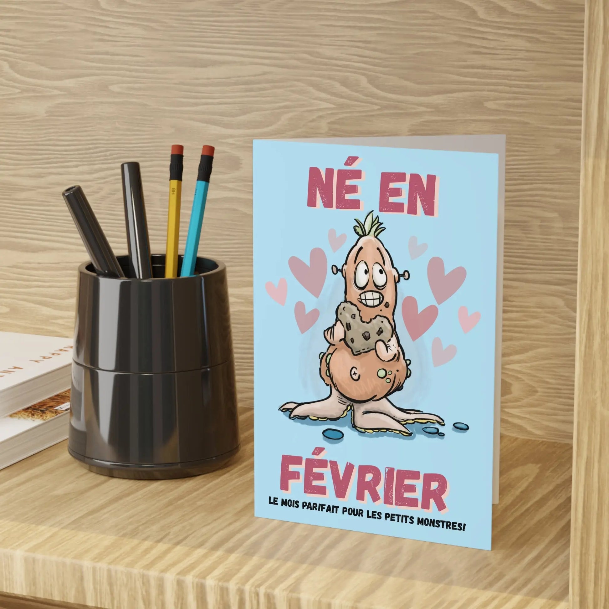 Funny February Greeting Cards - Perfect for Celebrating Birthdays & Special Occasions (1 or 10-pcs)