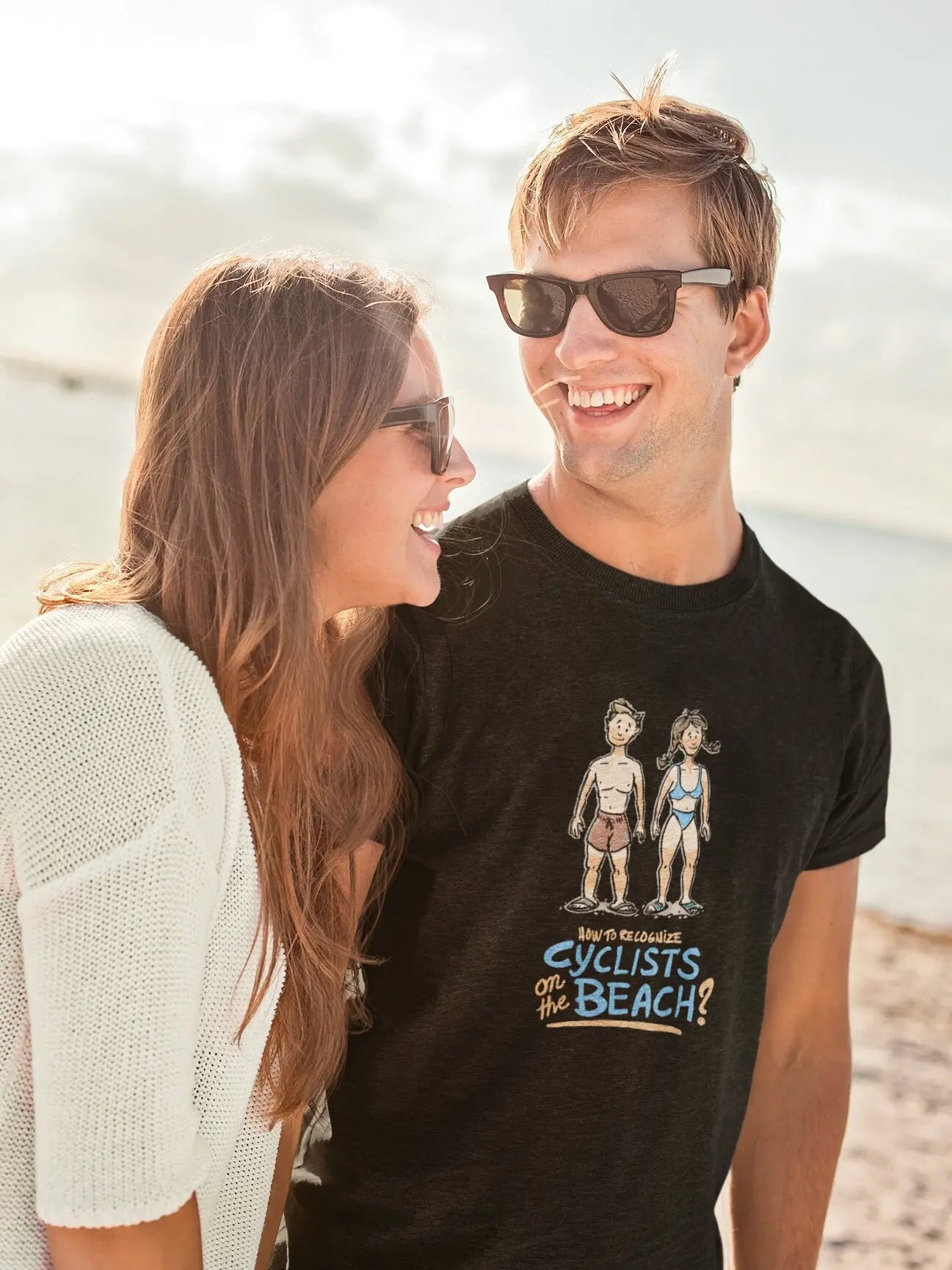 How to Recognize Cyclists on the Beach Bicycle T-Shirt