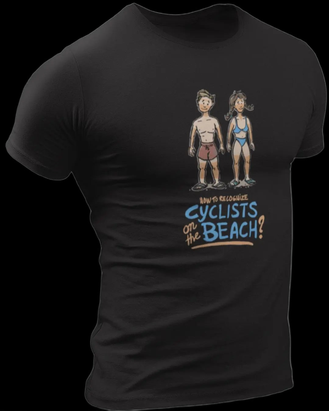 How to Recognize Cyclists on the Beach Bicycle T-Shirt