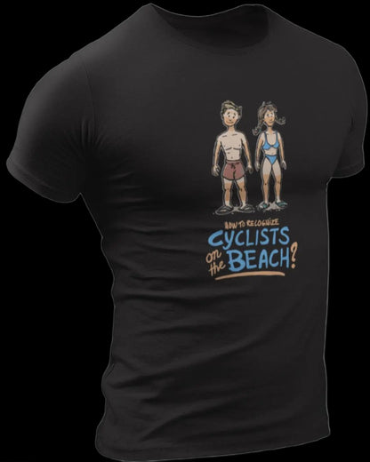 How to Recognize Cyclists on the Beach Bicycle T-Shirt