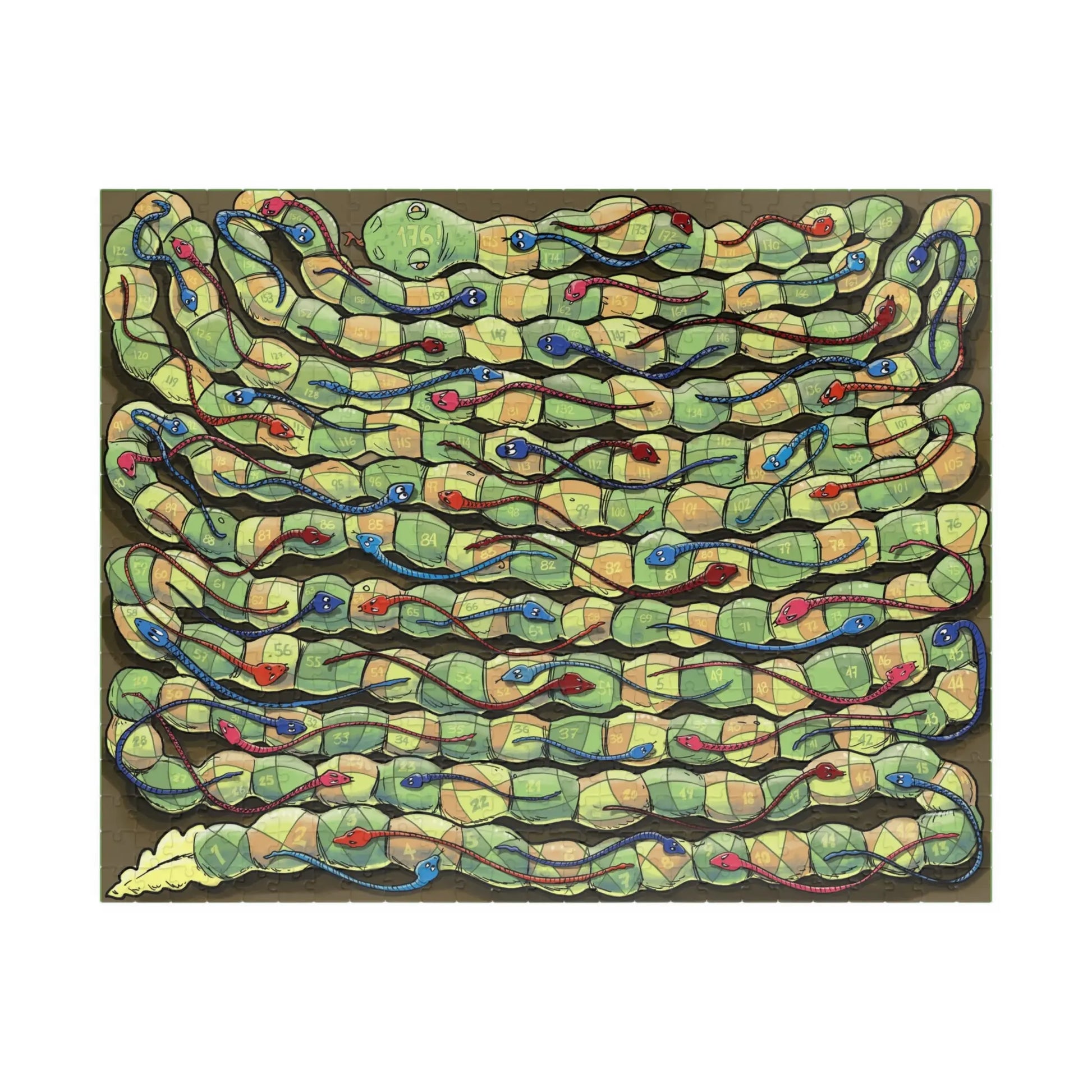 Serpent's Path: 2-in-1 Puzzle & Board Game Adventure - 520 pieces